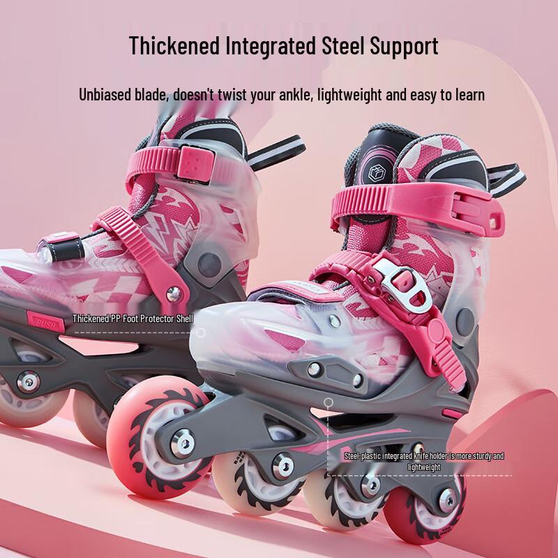 Jingdong Built Kids' 6-Size Adjustable Inline & Quad Skates