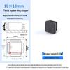 Square Plastic Furniture Tube Plug Foot Pad - Wear-Resistant Protector for Tables, Stools, and Chairs