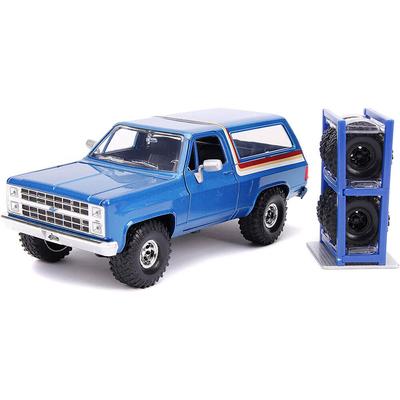 Apenas caminhões 1980 Chevy K5 Blazer 1:Escala 24 (Azul)