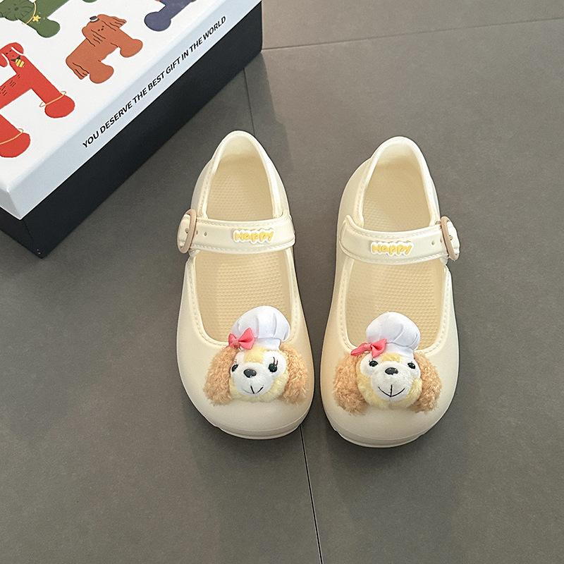 

Милые мультяшные кукольные сандалии с пряжкой на одно слово, женские летние модные повседневные, с юбкой, сумка, головные туфли, одинарная обувь 39-40 бежевый