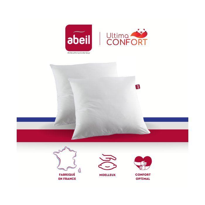 ABEIL Lot de 2 oreillers Ultima Confort® - 60 x 60 cm