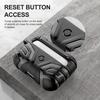 Protective AirPods Pro 2nd Generation Case Cover with Carabiner, with Keychain, Military-Grade Design, Full Body Protection, Black