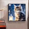 New Arrival 5D DIY Full Circle Diamond Painting "Kitten" Embroidery Cross Stitch Home Decor Gift