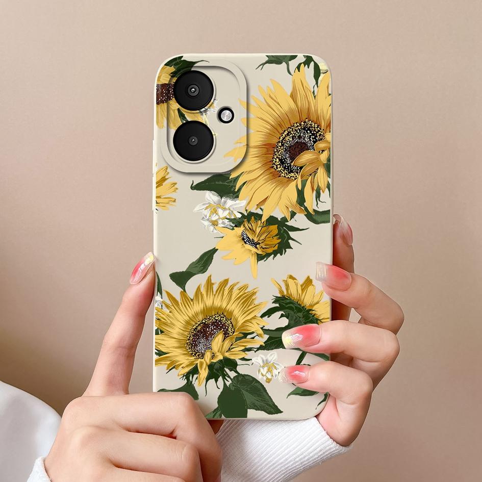 

Чехол для телефона Xiaomi Poco M6 Pro 5G X6 F5 Pro F6 F5pro X6pro бамперы с рисунком подсолнуха и маргаритки мягкий силиконовый защитный корпус для экрана для Xiaomi Xiaomi Poco F6