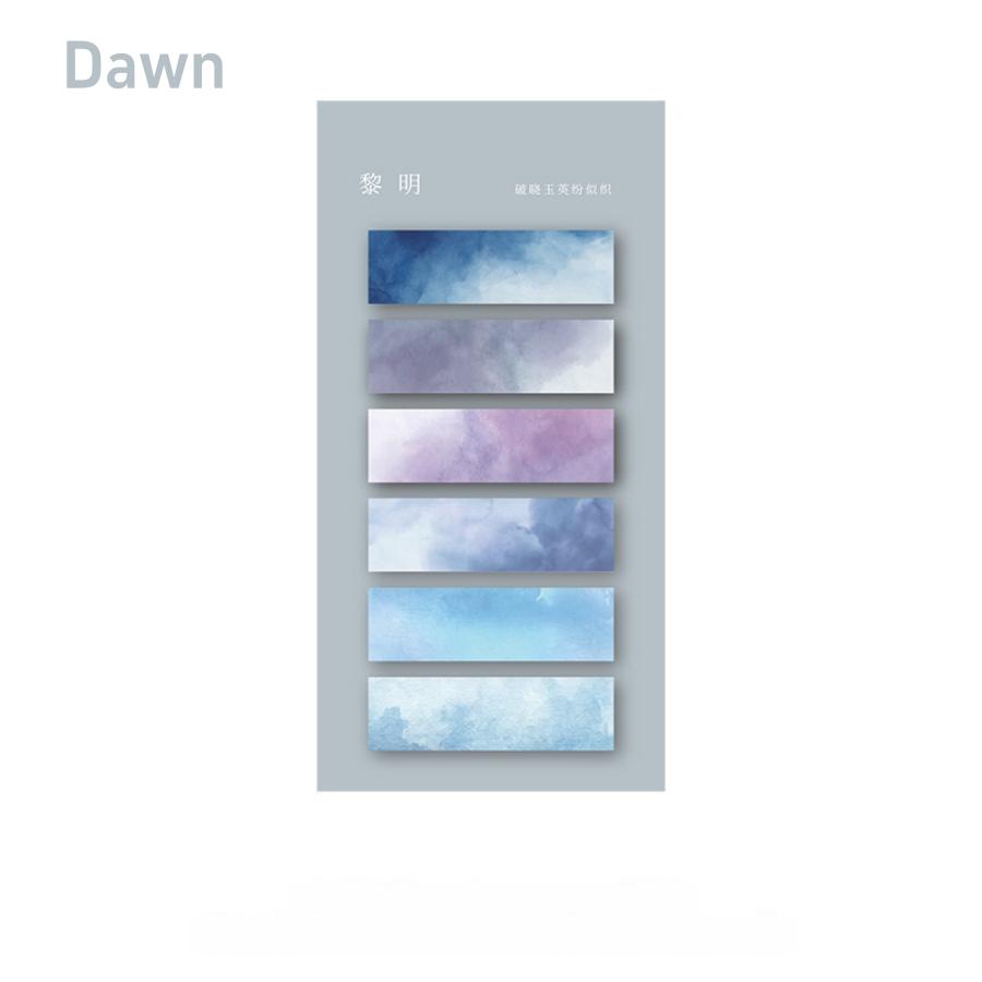 

1pc/8pcs Gradient Color Index Sticky Notes with Adhesive Peel-off Index Tabs for Home Office Daily Use