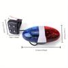 1PCS Bicycle Bell 6 LED 4 Tone  Horn Bike Call LED Police Light Electronic Loud Siren Kid Accessories Bike Scooter