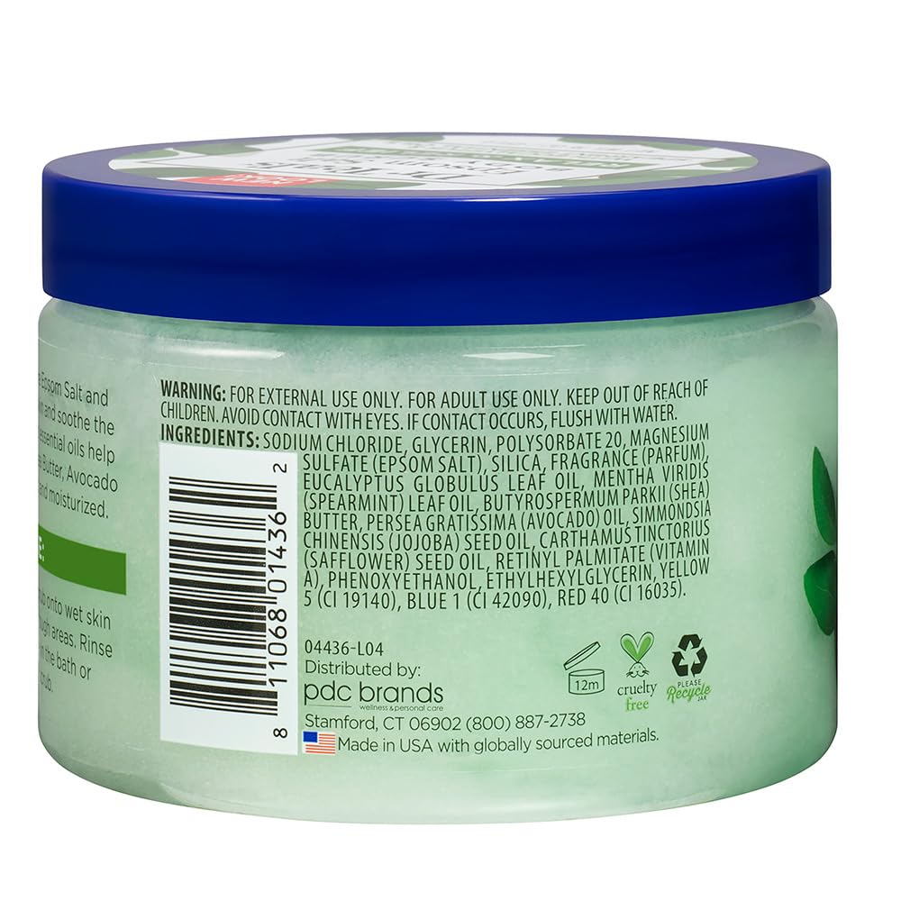 Dr Teal s Epsom Salt Body Scrub Exfoliate & Renew with Eucalyptus & Spearmint, 454g