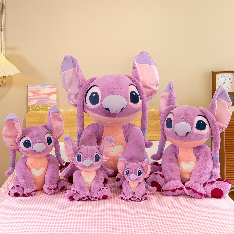Adorable Large Pink Stitch Plush Doll - Cute Plush Toy and Sleep Companion Pillow