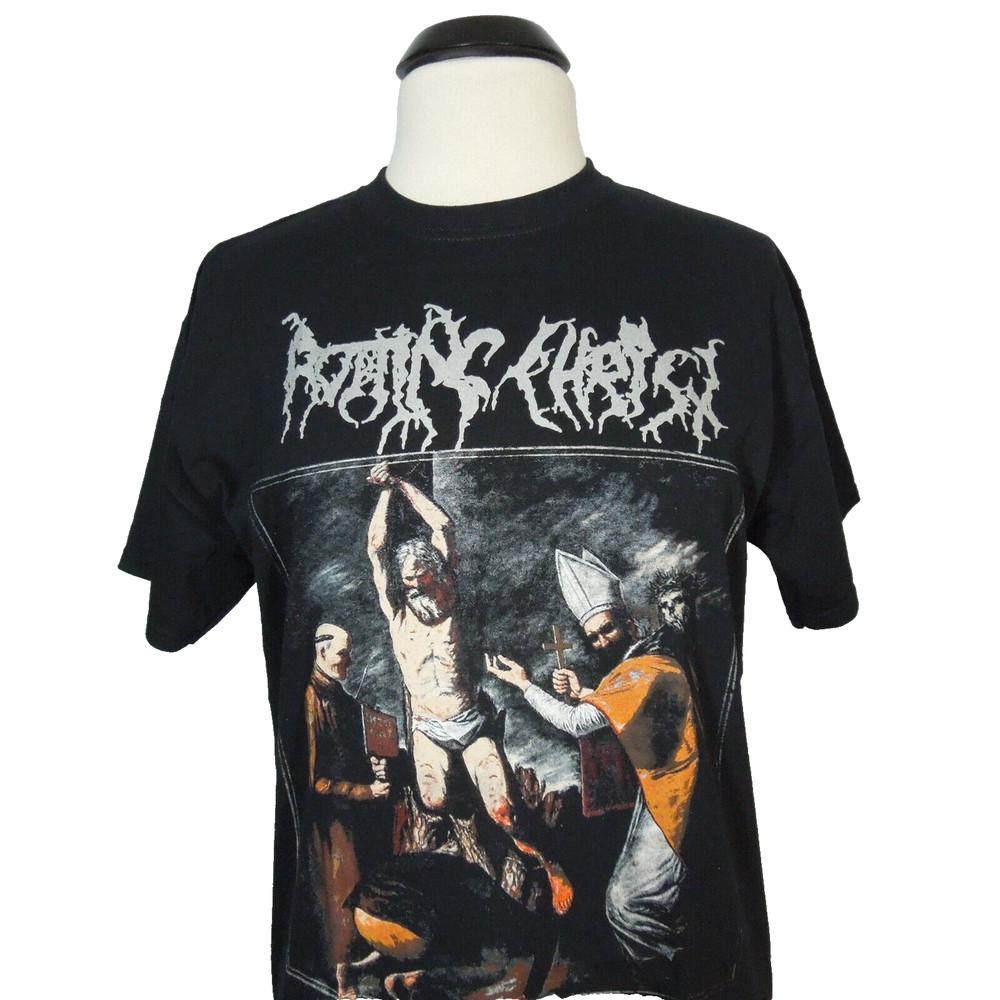 ROTTING CHRIST The Heretics M MEDIUM T-Shirt Black Mens Band Logo Unisex T-Shirt XL