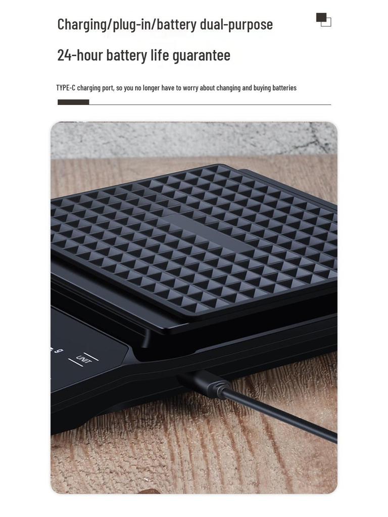 Tiansheng High-Precision Kitchen Scale: Compact Electronic Weigher for Coffee and Baking