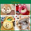 Pineapple Pup And Strawberry Bear Plush Cartoon Shoulder Bag Large Capacity Tote For Everyday Use