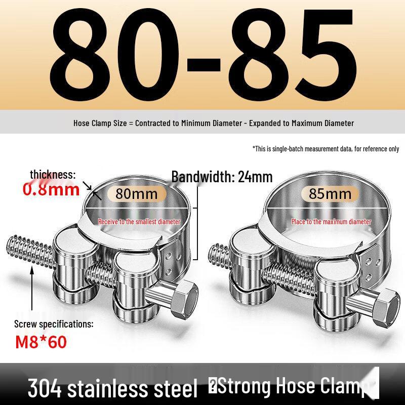 Aokewen Stainless Steel Heavy-Duty Hose Clamps