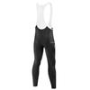 Santic Men's Cycling Bib Pants, Fleece-Lined, Long Cycling Wear, Padded Cycling Tights, Cold and Windproof, White, Size M