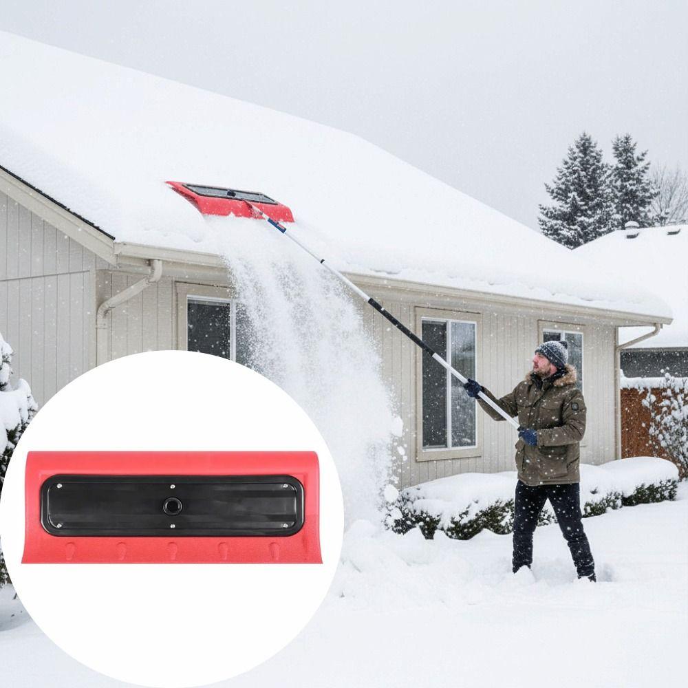 Foam Snow Broom Light Snow Brush Foam Head High-Altitude Roof Snow Rake Designed For Roofs Snow Removal Tool Winter