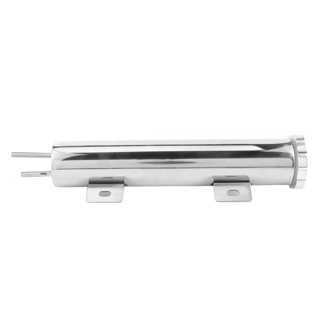 2x10in Overflow Tank Can Polished Stainless Steel Coolant Radiator 14oz Fit for Ford Engine