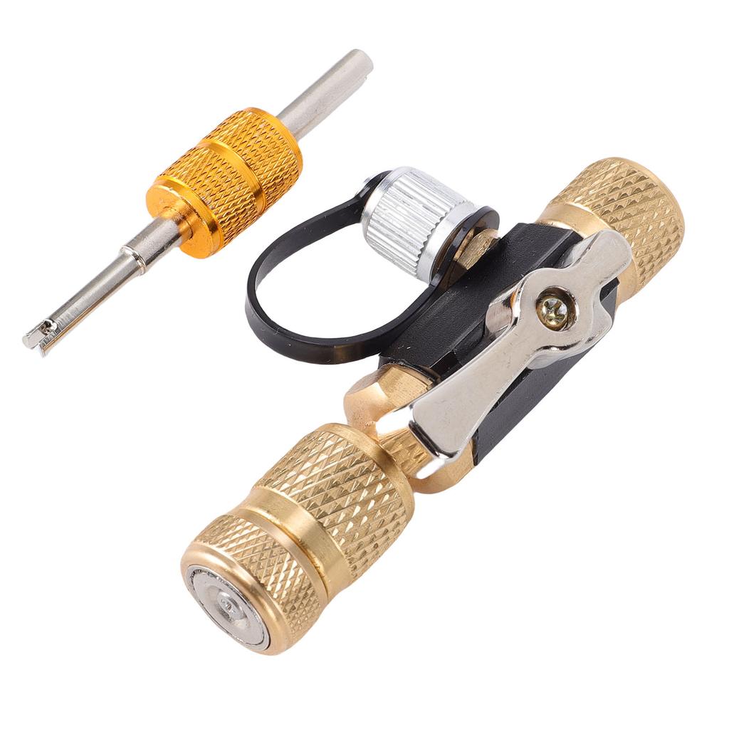 HVAC Valve Core Removal Tool Brass Air Conditioner Valve Core Remover Installer Tool for Car AC Repair