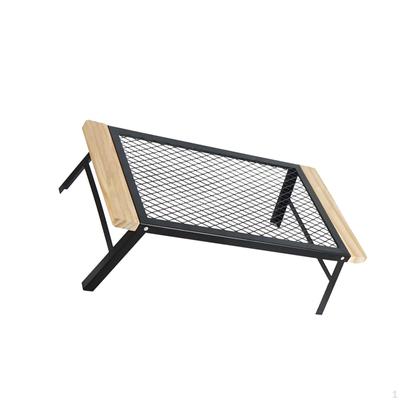 Folding Camping Table Beach Foldable Multifunctional Outdoor Mesh for Yard BBQ
