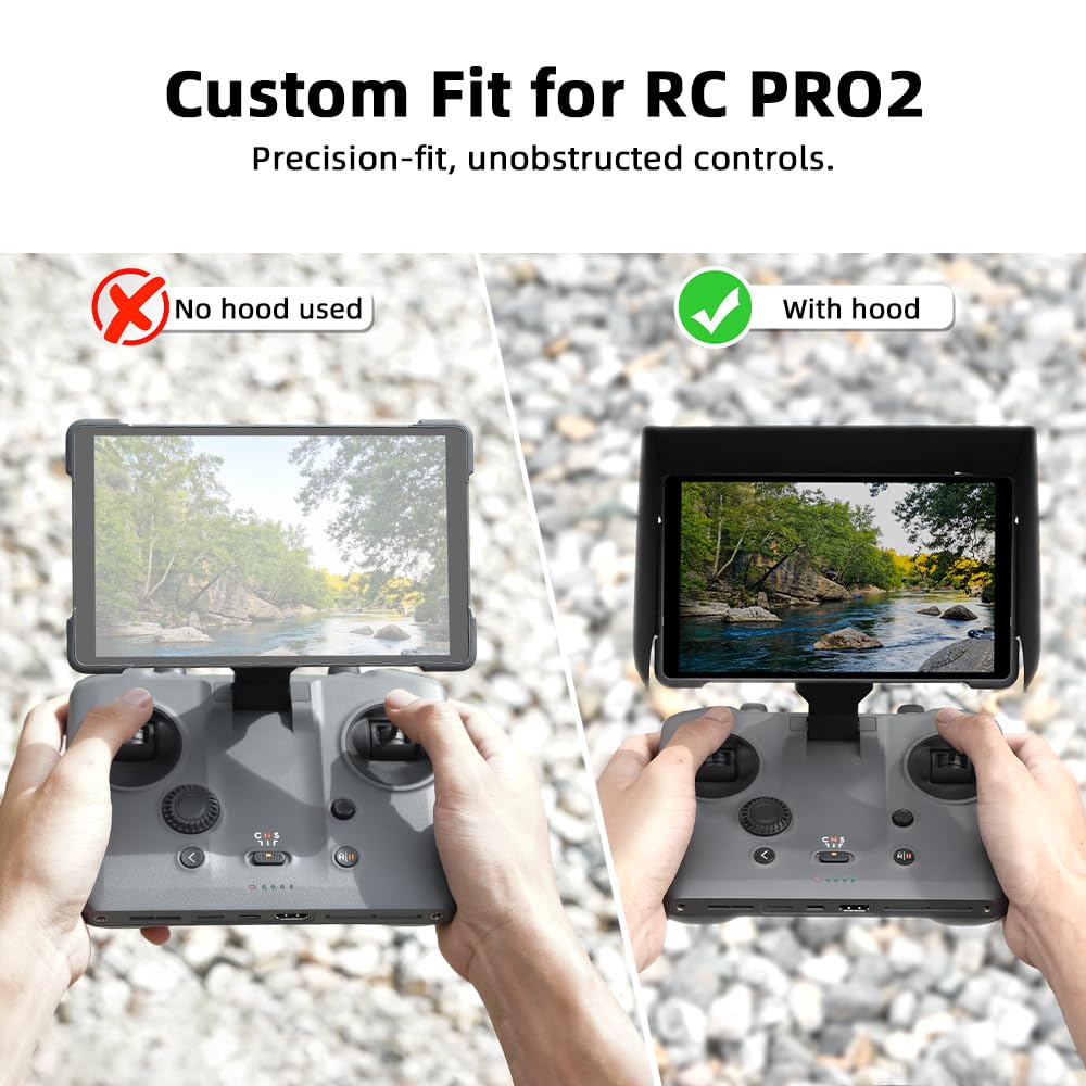 Taoricup Hood Sun Visor for DJI Mavic 4 Pro, Protective Case for DJI RC Pro 2, Light Shield, and Remote Control Accessories