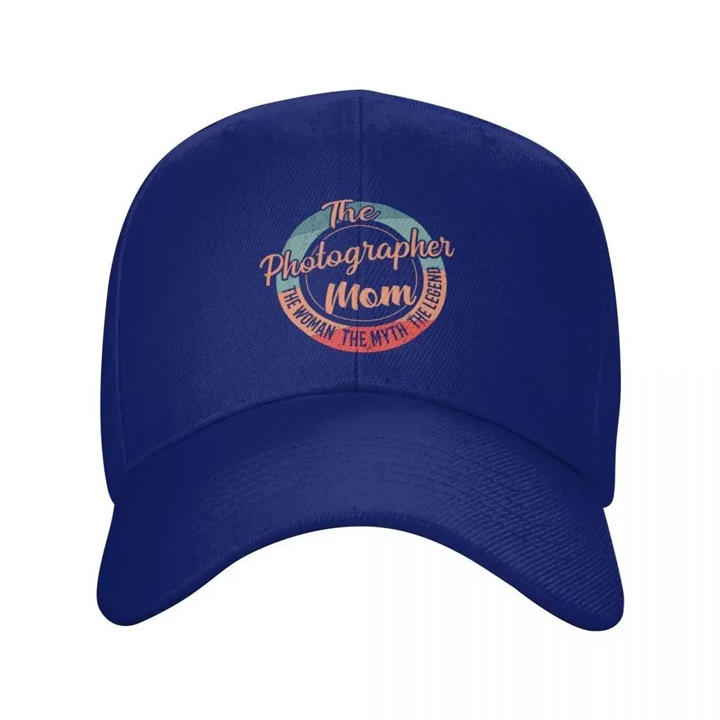 Photographer Mom Funny Retro Grunge Style gift shirt ideas Baseball Cap Beach Outing fishing hat Golf Wear Golf Unisex Womens