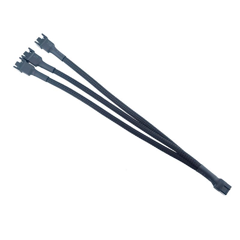 4-Pin PWM Temperature Control Cooling Fan Splitter Cable for Motherboard