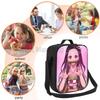Anime Nezuko Isolierte Lunchbox Kühltasche Reise Tragbare Aufbewahrungstaschen Mädchen Wiederverwendbar Auslaufsicher Multifunktional Bento