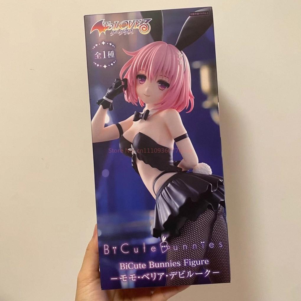NEW Genuine FuRyu To Love Ru Darkness 27cm Momo Belia Deviluke BiCute Bunny Girl Desktop Cute Anime Figure Toys Gift