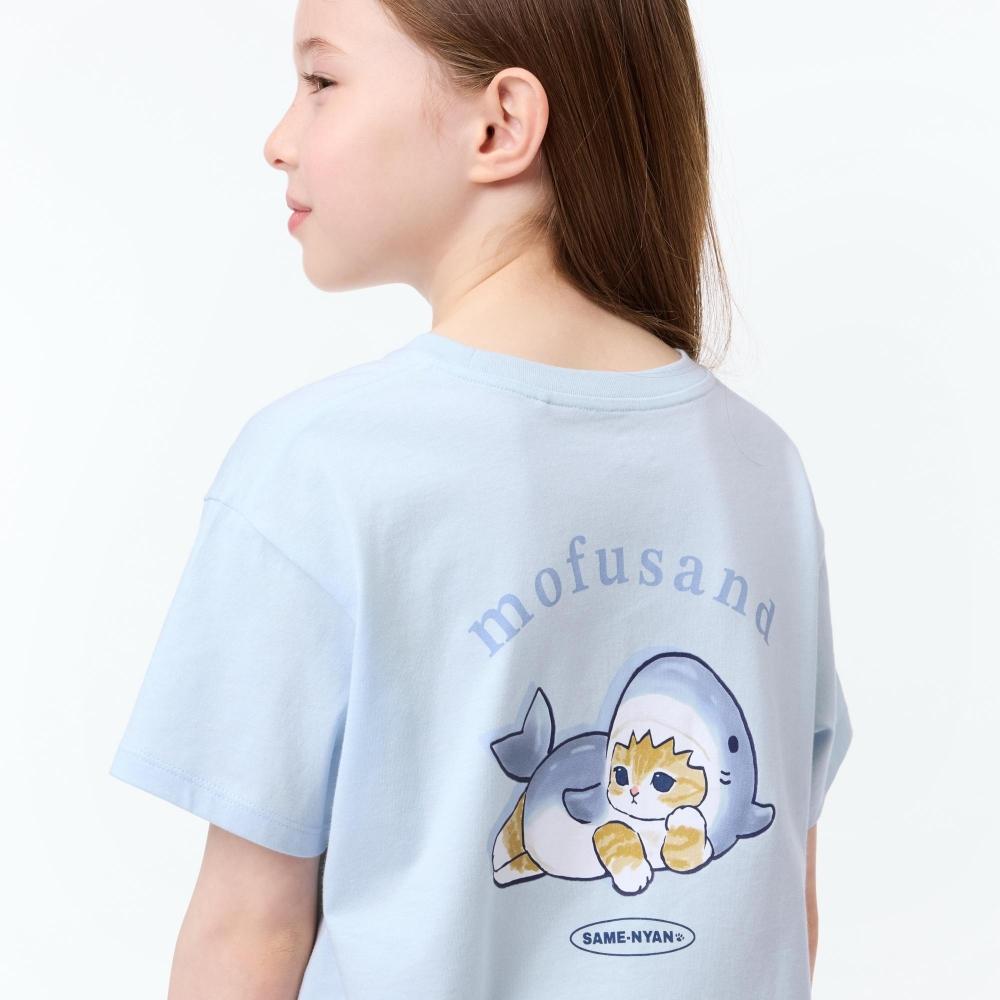 

UNIQLO GIRLS mofusand UT графическая футболка с короткими рукавами F