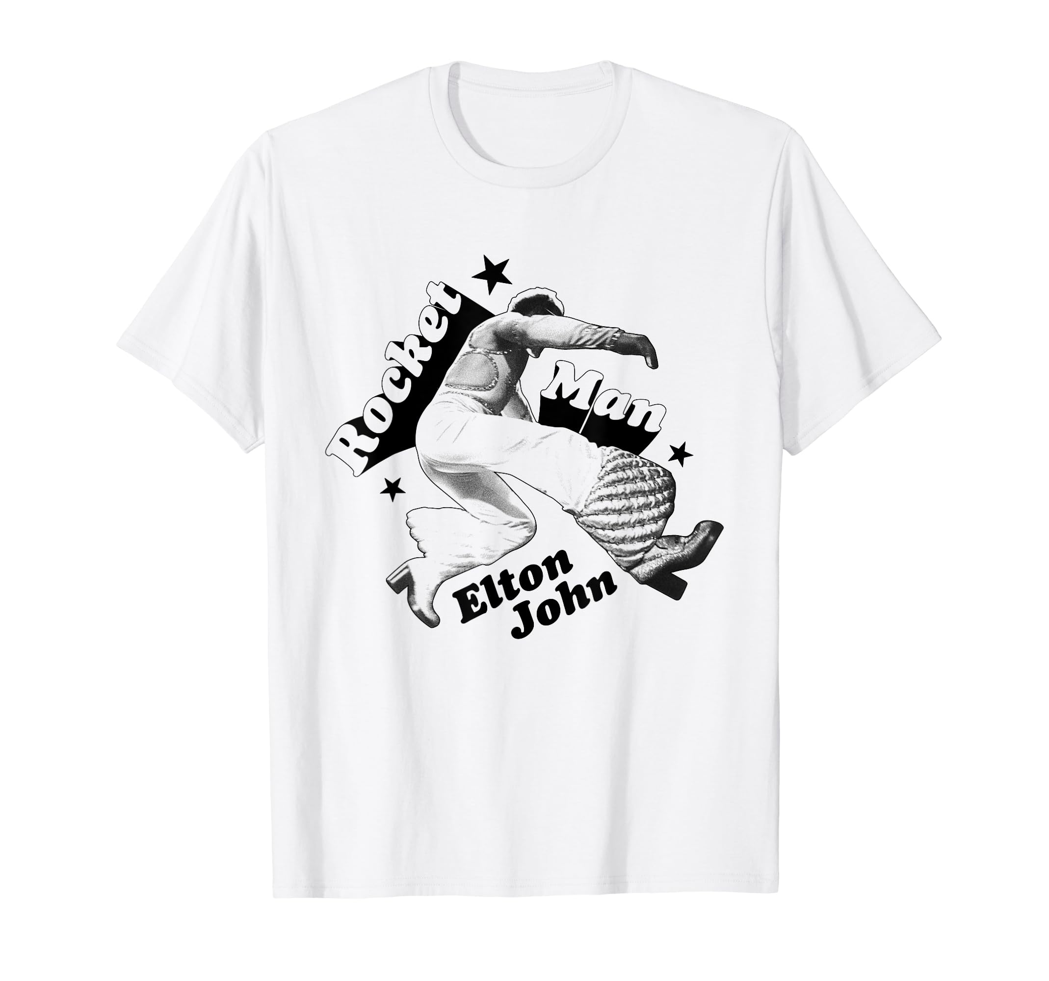 

Official Elton John Rocket Man Jumping Grey T-Shirt