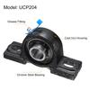 uxcell 2pcs UCP204 Pillow Block Bearing 20mm Bore Bearing Unit Cast Iron Flange Mount Bearing Housing