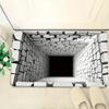 Impressionist Ocean Wave Seashell Beach Welcome Letter Print Anti Slip Entrance Doormat Coastal Front Entry Floor Mat
