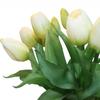 7pc Latex Tulip Artificial Flowers Bouquet Realistic Mother's Day Gift Easter for Wedding Home Kitchen Table Decoration