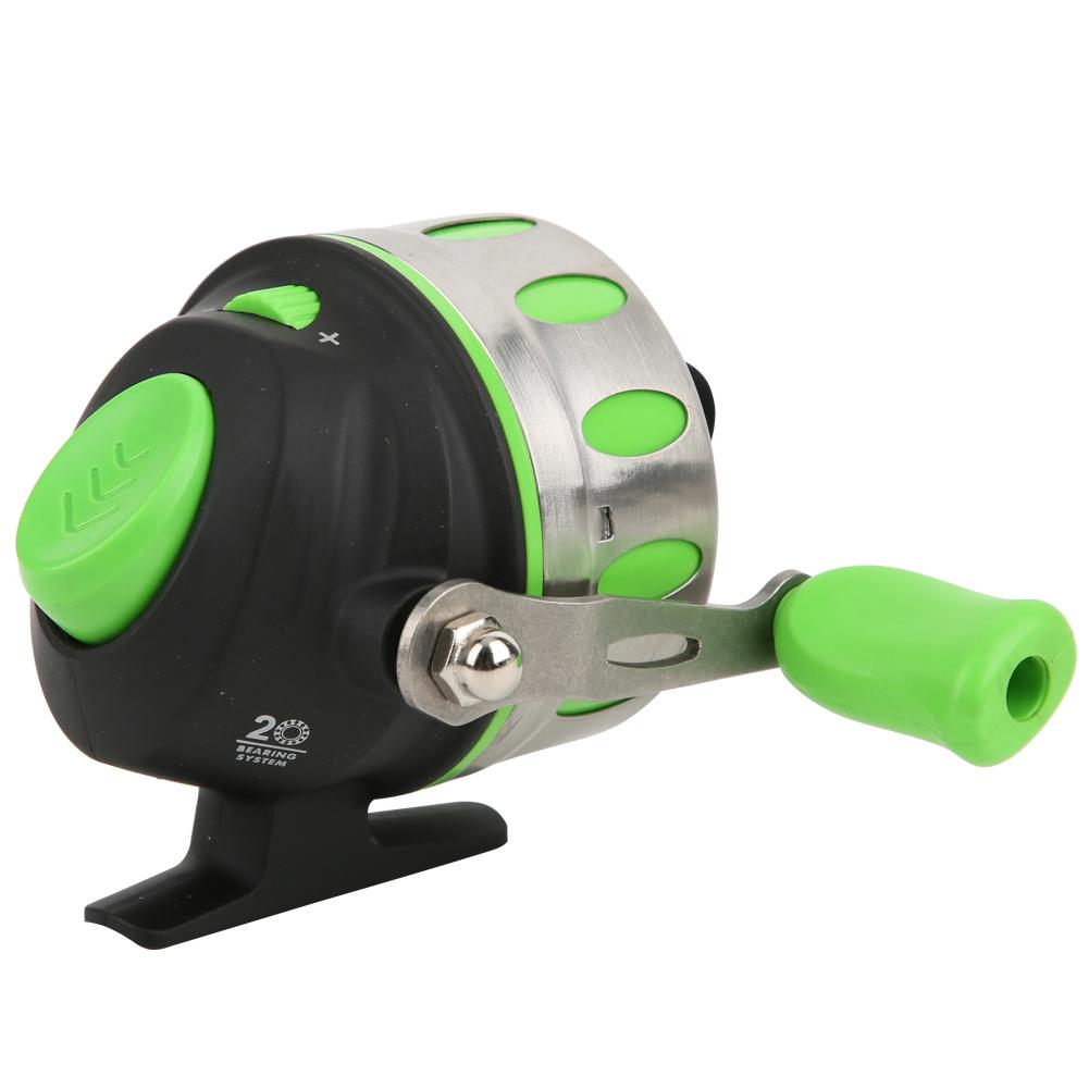 Metal Stainless Steel High Speed Ratio Fishing Wheel Die Casting Spool Wrist Outdoor Reel Tool AccessoryJG35G Green