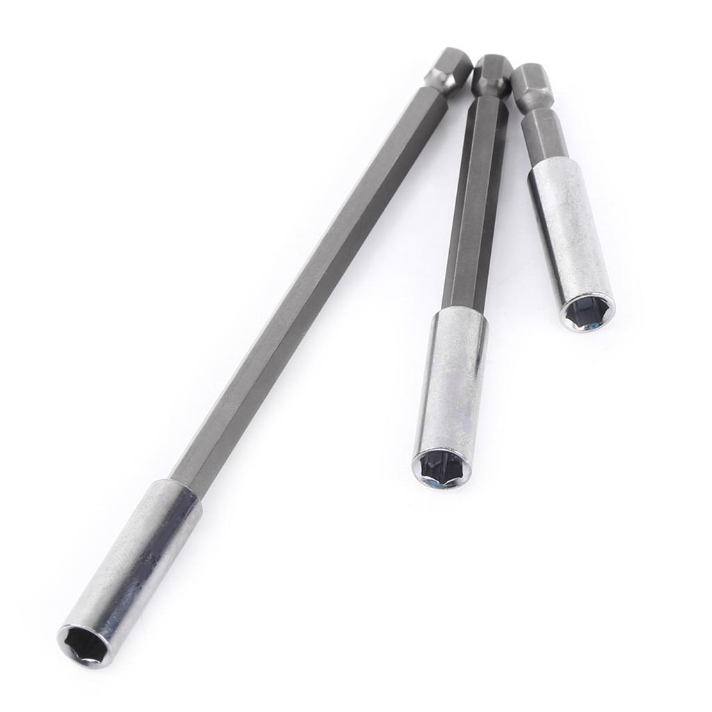 3pcs Electrical Drill Screwdriver Extension Bar Magnetic Bit Holder 1 4 Shank Tool