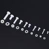 150 Pcs White Nylon Nylon Screw Nut Washer Assortment Kit