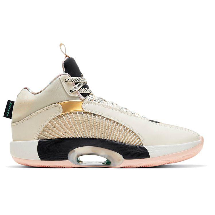 Air Jordan 35 Paris Unisex Sneakers Pink Pale-Ivory Metallic-Gold DD3668-100