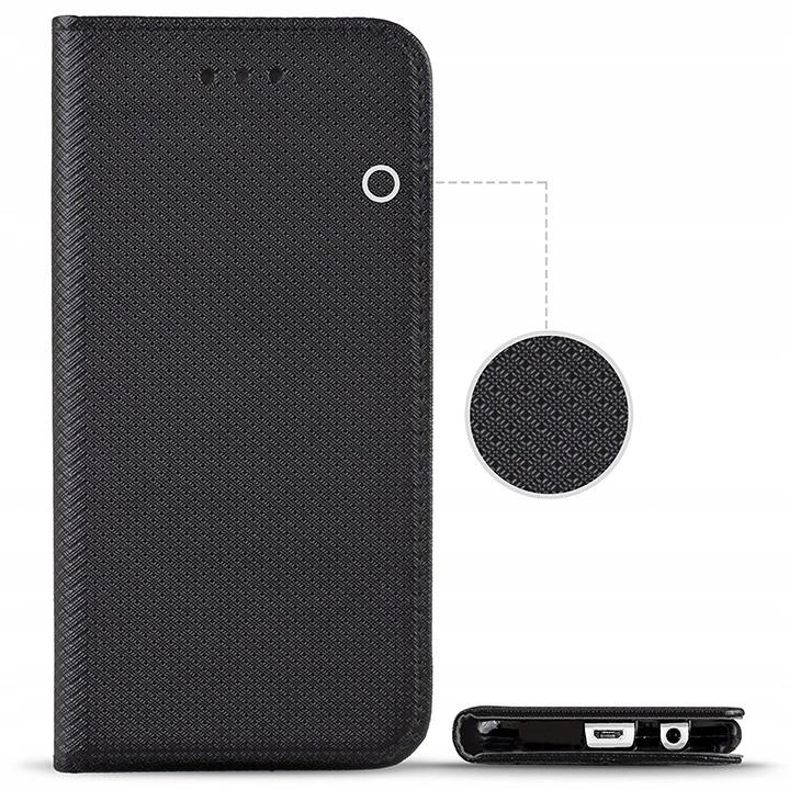 Case with a FLIP for SAMSUNG GALAXY A51 SMART BOOK MAGNET CASE BLACK + GLASS