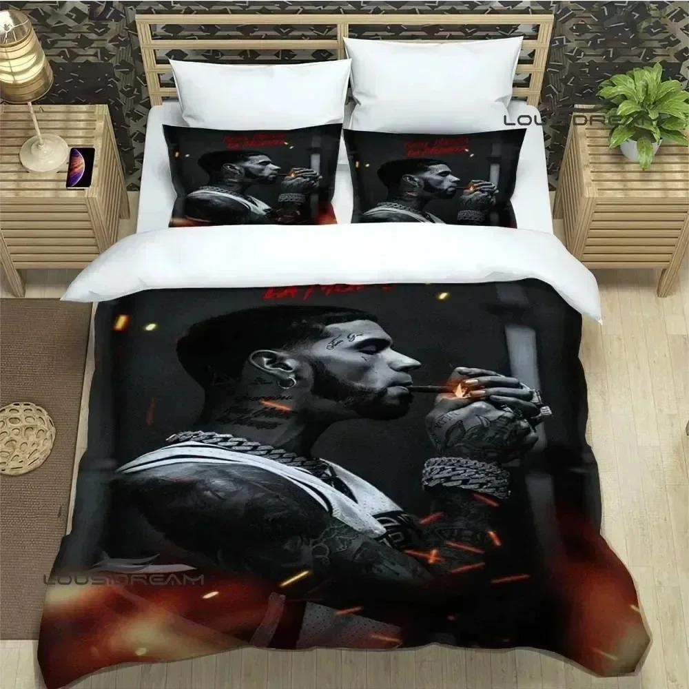 Comforter Rapper Anuel Aa Printed Bedding Sets Exquisite Bed Supplies Set Bed Comforter Set Bedding Set Luxury Birthday Gift
