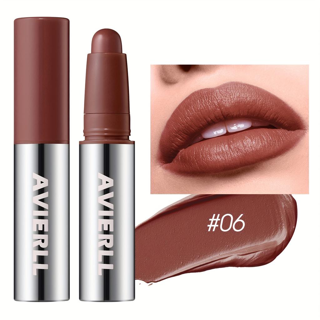 6 Colors Matte Lipstick Waterproof Velvet Nude Lipsticks Stick Smooth Red Brown Lip Pigments Long Lasting Lip Gloss Lips Makeup