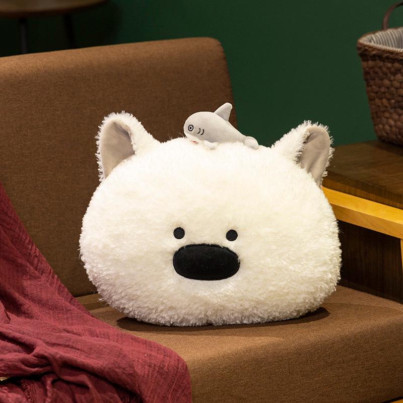 

Плюшевая подушка-игрушка «Собака с большим носом» - Милая декоративная игрушка и подарок для комфортного сна 40 cm