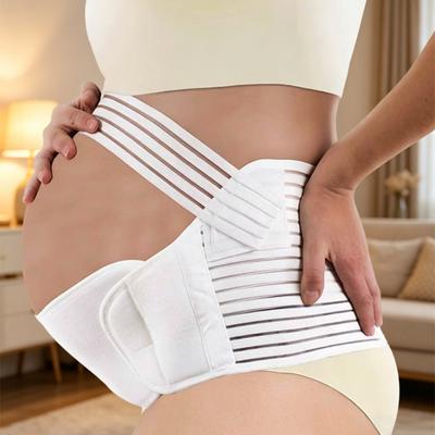 Cintura di Supporto per la Pancia Cinghie Elastiche Regolabili Fascia Traspirante Supporta l'Addome Tutore Lombare per Gravidanza Protezione
