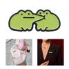 Delightful Frogs Pin Stylish Brooch Funny Brooch for Backpacks and Clothing Accessories Ideal for Kids and Adults