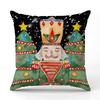 New Cartoon Character Christmas Pillowcase Linen Print Pillowcase Festive Room Sofa Decoration Cushion Cover