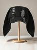 Distressed Denim Baseball Cap With Plush Long Earflaps For Adults