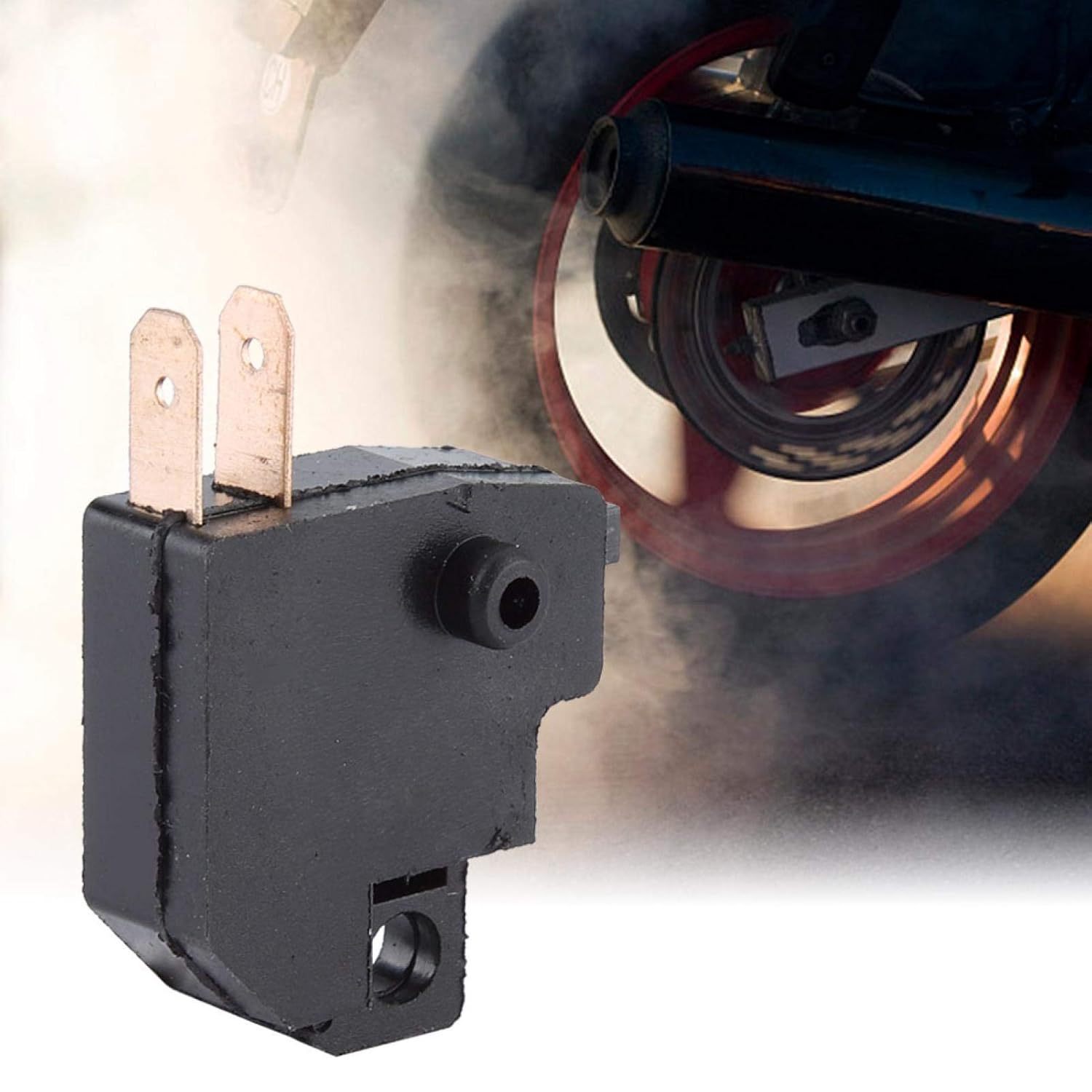 Brake Light Switch,Universal Motorcycle Right Brake Light Switch Black for for
