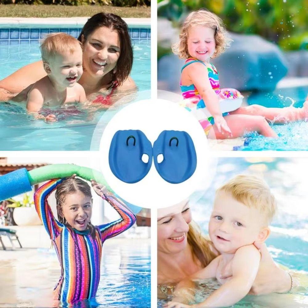 PVC Kids Swimming Training Paddles Swimming Ergonomic Paddles Beach Swimming Pool