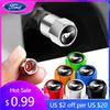 Car Sticker Ford 4Pcs Car Hexagonal Alloy Air Dust Caps For Ford Mustang Shelby GT GT500 GT350 Convertible Mach-E Cobra Auto Acc