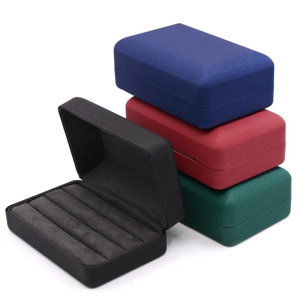 PU Leather Ring Organizer Box Stackable Design Ring Storage Box New Jewelry Box Travel Storage