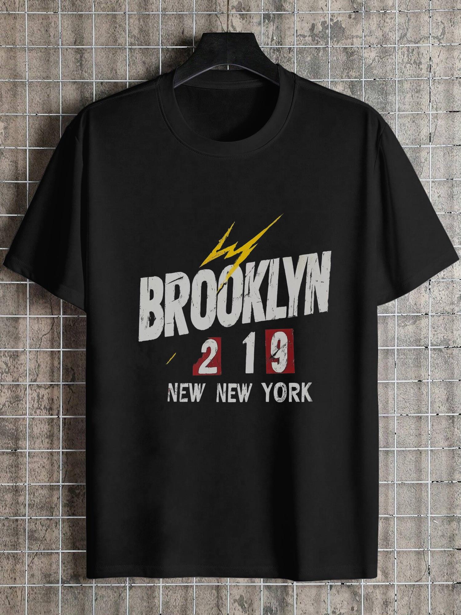 1pc Brooklyn bold graphic lightning bolt 29 19 New York T-shirt S