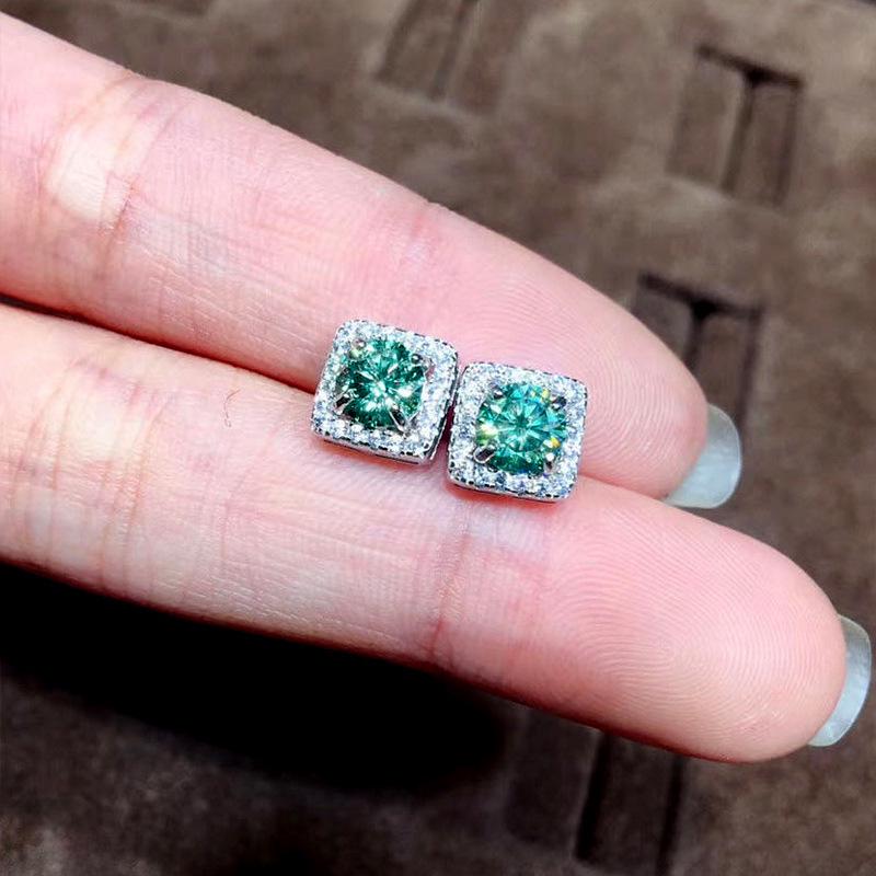 Cercei de modă inspirați de Moissanite Cao Shi pentru femei - Bijuterii trendy de celebritate pe internet