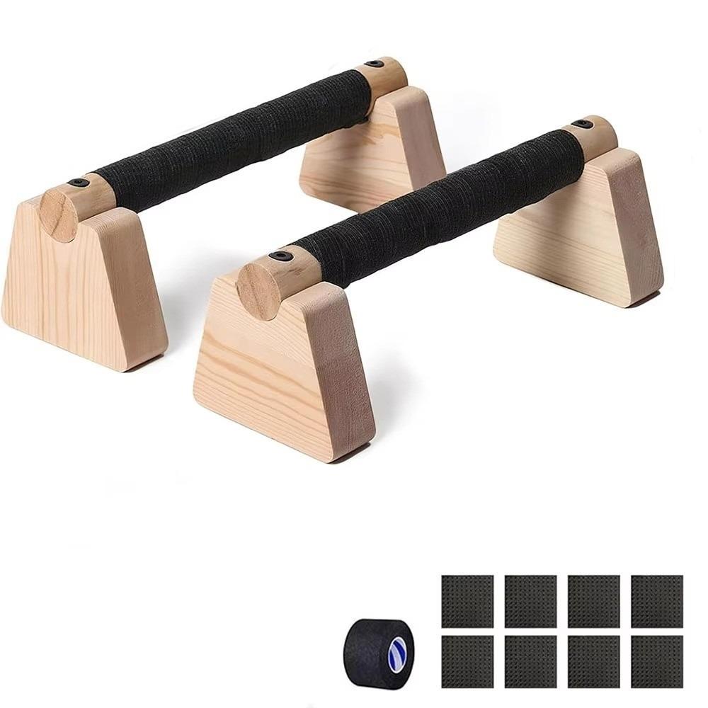 1 Pair Non-slip Parallettes Bars Multipurpose Push-up Stand Handstand Blocks Bodybuilding Fitness